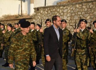 Ο ΥΦΕΘΑ στο 15o Σύνταγμα Πεζικού και το Επιτηρητικό Φυλάκιο «ΓΡΑΜΜΟΣ»