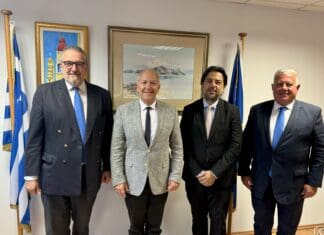 Εθιμοτυπική επίσκεψη του Προεδρείου του Ναυτικού Επιμελητηρίου Ελλάδος στον Υφυπουργό Ναυτιλίας και Νησιωτικής Πολιτικής