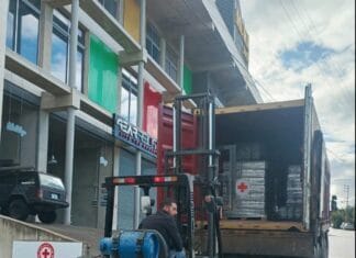 Ο Ε.Ε.Σ. παρέδωσε μεγάλη ανθρωπιστική βοήθεια στον Ερυθρό Σταυρό του Λιβάνου