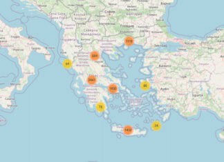 Ψηφιακός χάρτης με τα ασφαλή σημεία συγκέντρωσης σε Σαντορίνη και Αμοργό