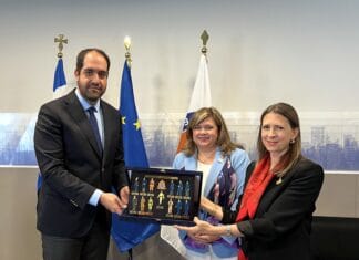 Συνάντηση Υπουργού Κλιματικής Κρίσης και Πολιτικής Προστασίας Γιάννη Κεφαλογιάννη με την Πρέσβη του Καναδά Anna-Karine Asselin