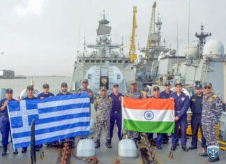 Κατάπλους της Φρεγάτας ΨΑΡΑ στο Λιμένα της Βομβάης