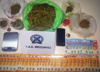 Δήμος Φαιστού: 50χρονος είχε κρύψει ναρκωτικά στο σπίτι του και σε αποθηκευτικούς χώρους