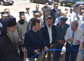 Εγκαίνια του νέου Αστυνομικού Τμήματος Κρεστένων της Διεύθυνσης Αστυνομίας Ηλείας