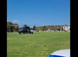 Ο Ν. Δένδιας έφτασε με ελικόπτερο στον Αγ. Νικόλαο Κρήτης – Συναντήθηκε με τον Εσθονό ομόλογό του (βίντεο)