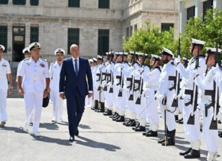 Παρουσία Ν. Δένδια στην τελετή εγκαινίων του Θεραπευτηρίου της Σχολής Ναυτικών Δοκίμων, δωρεά της εταιρείας MOTOR OIL