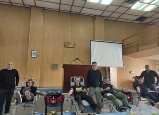 Μεγάλη συμμετοχή των αστυνομικών στην αιμοδοσία που διοργάνωσε η Ε.ΑΣ.Υ.Α. στη Διεύθυνση Αστυνομικών Επιχειρήσεων Αττικής