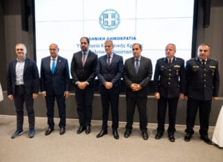 Τελετή Αποχώρησης του Υφυπουργού Κλιματικής Κρίσης και Πολιτικής Προστασίας Ευάγγελου Τουρνά