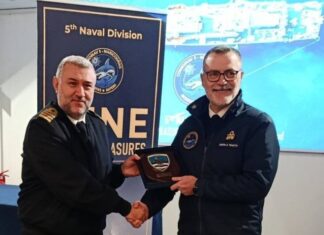 Ο Διοικητής ΔΝΑΡ στην Ιταλική Διοίκηση Ναρκοπολέμου