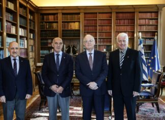 Συνάντηση του Προέδρου της Δημοκρατίας με την Ένωση Απόστρατων Αξιωματικών Ναυτικού