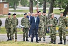 Επίσκεψη του ΥΕΘΑ Νίκου Δένδια στην έδρα της 34 Μ/Κ ΤΑΞ, στην Άσσηρο Θεσσαλονίκης