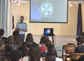 Ενημερωτική ημερίδα για την κυκλοφοριακή αγωγή και την Οδική Ασφάλεια σε μαθητές του Γυμνασίου Παραλίας Καλαμάτας
