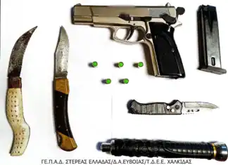 Σύλληψη άνδρα στη Νέα Αρτάκη Ευβοίας για παράβαση της νομοθεσίας περί όπλων