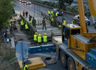 Τοποθέτηση πεζογέφυρας από υλικό Bailey στον Δήμο Ν. Φιλαδέλφειας-Ν. Χαλκηδόνας, από τις Ένοπλες Δυνάμεις