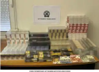 Θάσος: «Λαβράκι» της ΕΛ.ΑΣ. με χιλιάδες λαθραία τσιγάρα και κιλά καπνού