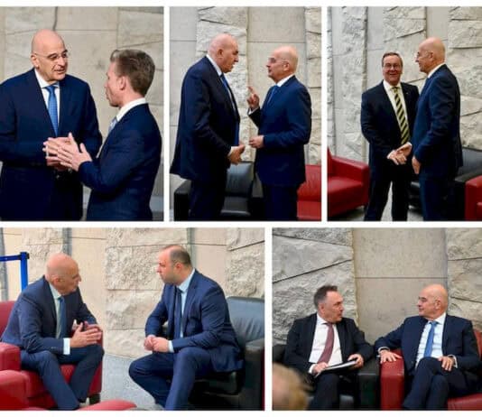Σειρά συναντήσεων του Ν. Δένδια με ομολόγους του στο περιθώριο της συνόδου υπ. Άμυνας του NATO