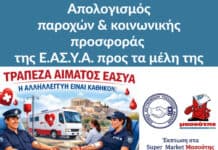 Απολογισμός παροχών & κοινωνικής προσφοράς της Ε.ΑΣ.Υ.Α. προς τα μέλη της