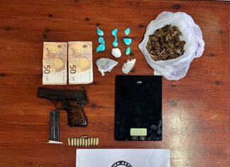 Διπλή σύλληψη στη Σαντορίνη μετά από επιχείρηση της ΕΛ.ΑΣ. – Εντοπίστηκαν ναρκωτικά, όπλα και παράνομη καλλιέργεια κάνναβης (βίντεο)