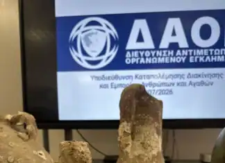 Έφοδος της Διεύθυνσης Οργανωμένου Εγκλήματος σε σπίτι 71χρονου – Έκρυβε αμφορείς, αρχαία νομίσματα και όπλα