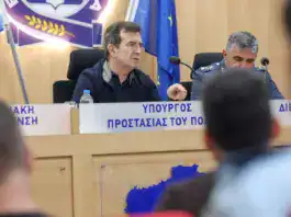 Μ. Χρυσοχοΐδης από τη Λέσβο – “Είμαστε εδώ γιατί αποστολή μας είναι η ασφάλεια των κατοίκων”