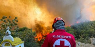 O Ελληνικός Ερυθρός Σταυρός καλεί για οικονομική ενίσχυση προς τους πυρόπληκτους