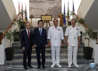 Επίσκεψη του Υφυπουργού Άμυνας της Ιαπωνίας στο Αρχηγείο Στόλου