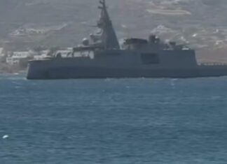 Στην Πάρο το καμάρι του Πολεμικού Ναυτικού: Η φρεγάτα «Κίμων» στο επίκεντρο των εορτασμών της Εκατονταπυλιανής (βίντεο)