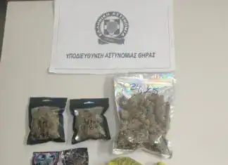 Σαντορίνη: Επ’ αυτοφώρω σύλληψη δύο ατόμων για διακίνηση ναρκωτικών – Επίθεση σε αστυνομικούς κατά τη σύλληψη