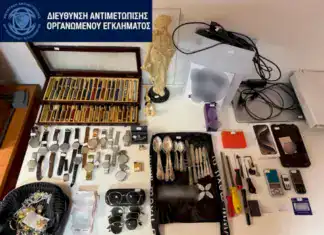 Εξαρθρώθηκε κύκλωμα διαρρηκτών στην Αττική: 3 συλλήψεις, 5 ταυτοποιήσεις και 23 εξιχνιασμένες κλοπές