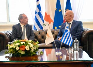 Συνάντηση ΥΕΘΑ Νίκου Δένδια με τον Υπουργό Άμυνας της Κυπριακής Δημοκρατίας Βασίλη Πάλμα