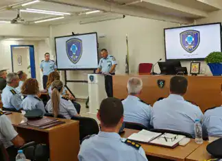 Τελετή Αγιασμού για την έναρξη της 30ης εκπαιδευτικής σειράς της Σχολής Εθνικής Ασφάλειας, παρουσία του Β΄ Υπαρχηγού Ελληνικής Αστυνομίας