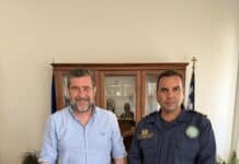 Συνάντηση Αντιπεριφερειάρχη Λασιθίου με το νέο Διοικητή του Λιμεναρχείου Σητείας