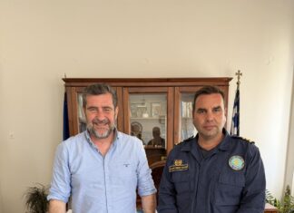 Συνάντηση Αντιπεριφερειάρχη Λασιθίου με το νέο Διοικητή του Λιμεναρχείου Σητείας