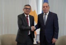 Συνάντηση του Υπουργού Άμυνας της Κύπρου με τον Γενικό Διευθυντή του Υπουργείου Άμυνας της Ινδίας