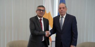 Συνάντηση του Υπουργού Άμυνας της Κύπρου με τον Γενικό Διευθυντή του Υπουργείου Άμυνας της Ινδίας