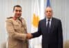 Συνάντηση του Υπουργού Άμυνας της Κύπρου Βασίλη Παλμά, με τον Αρχηγό Σώματος Συνοριοφυλακής της Αιγύπτου