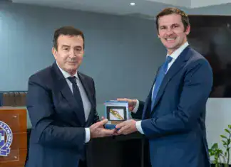 Συνάντηση Μ. Χρυσοχοΐδη και Υφυπουργού Εσωτερικής Ασφάλειας των ΗΠΑ, R. Law